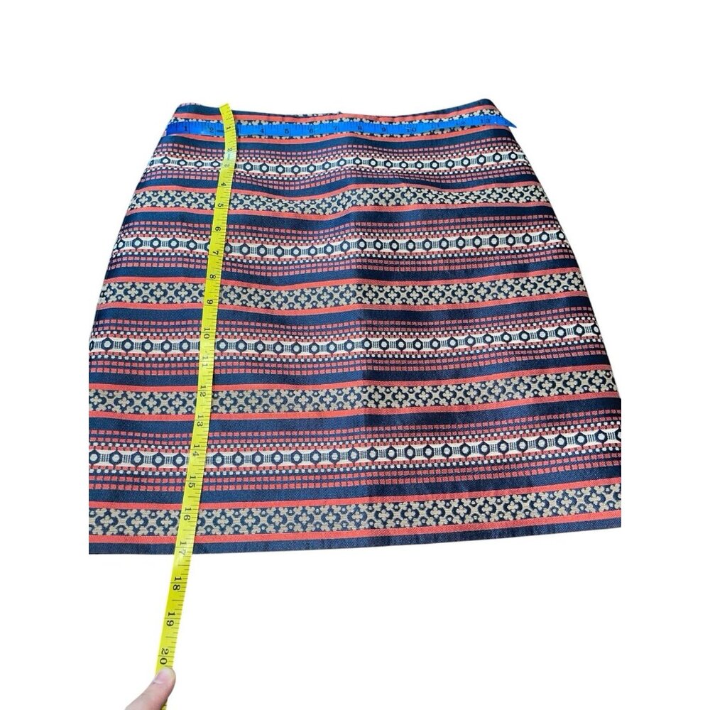 LOFT PETITES Women's 0 Petite Tribal Pattern Lined Pencil Skirt - Picture 4 of 12